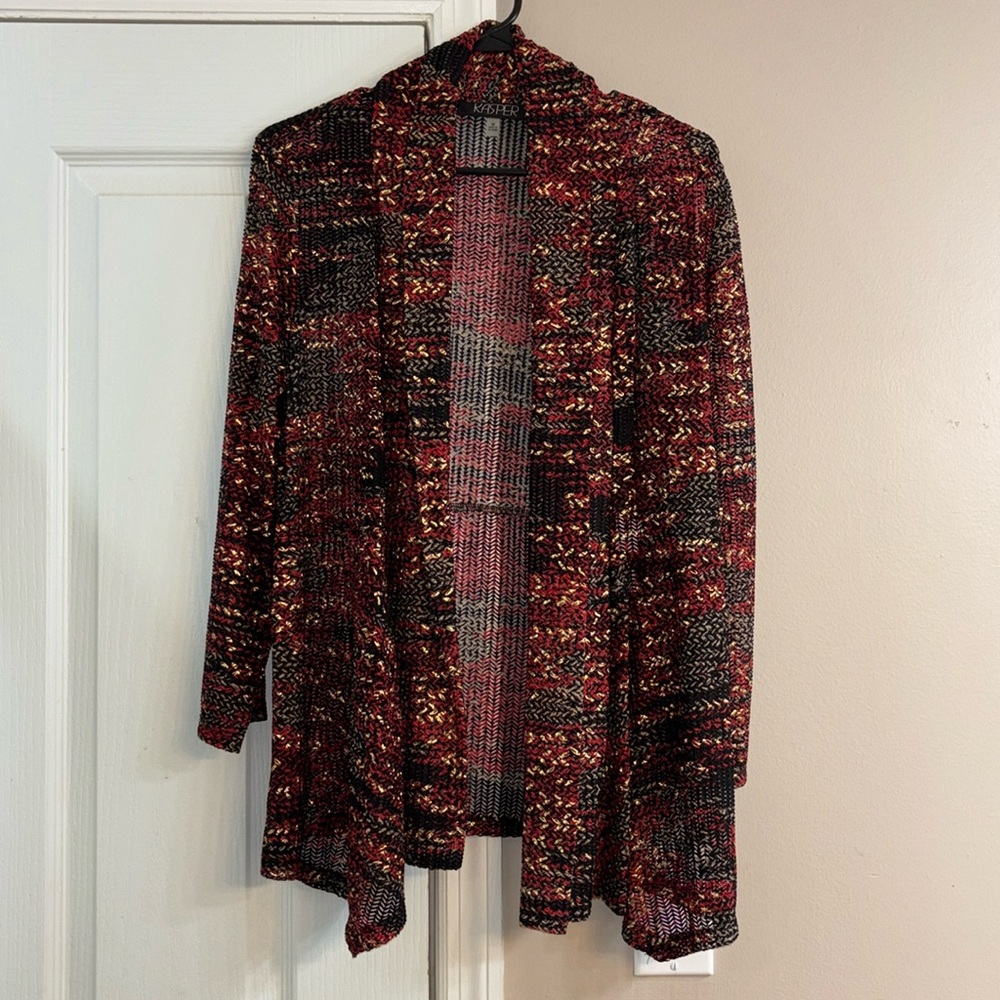 Kasper Petite Open-Front Cardigan